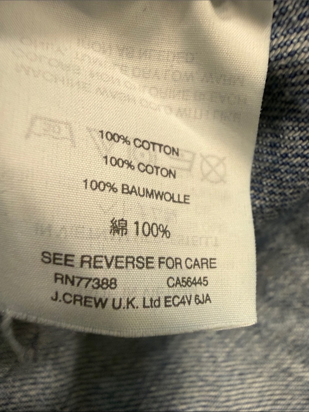 Preppy J. Crew Classic Indigo Swing Denim Jacket - Picture 3 of 8